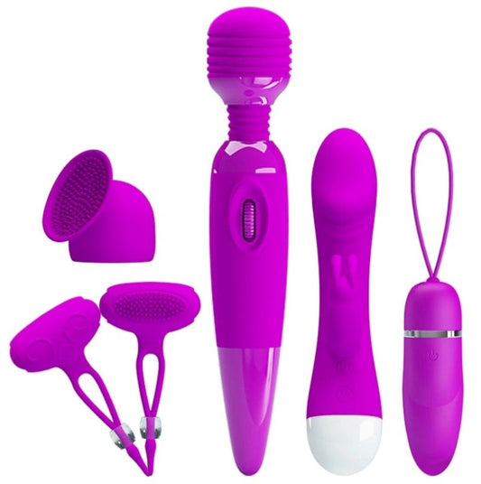 Pretty Love Purple Desire 5-piece Kit - Breast and Nipple Toys