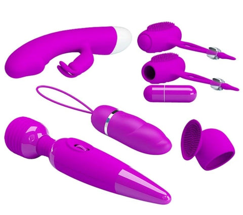 Pretty Love Purple Desire 5-piece Kit - Breast and Nipple Toys