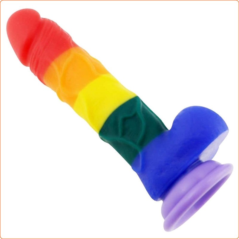 Pride Rainbows Dildo - 7.9 Inch Realistic Dildos