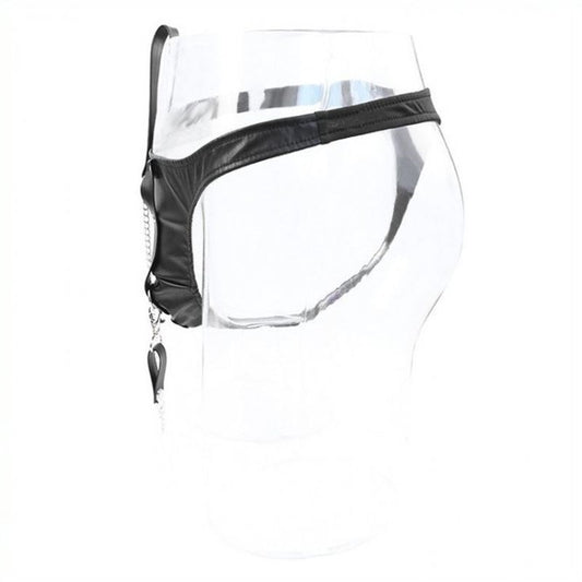 PU Panty With Lead - Cuffs and Restraints