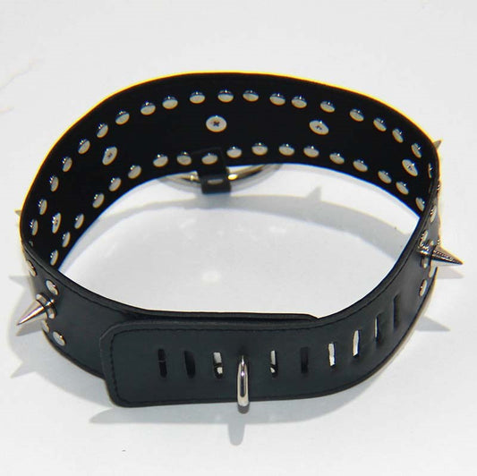 Punk Vegan Spiked Collar Heavy - Collars and Leads