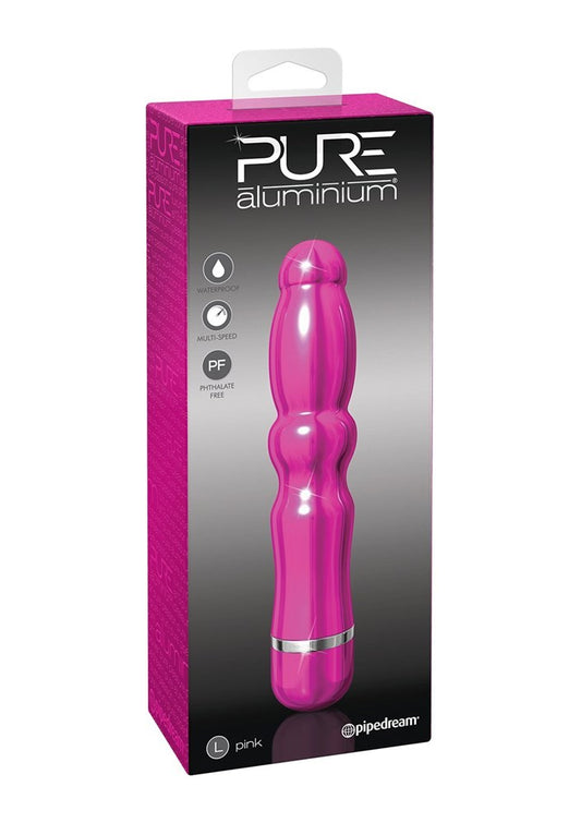 Pipedream Pure Aluminium G Spot Vibrator Pink Large - G-Spot Vibrators
