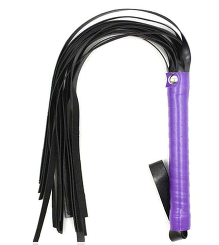 Purple And Black Fur Lined Bondage Kit 7 Piece - Bondage Kits