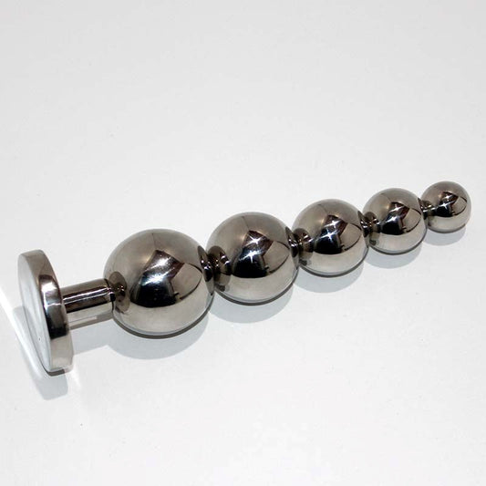 Pyramid Anal Joystick Steel Stimulator Anal Beads and Balls