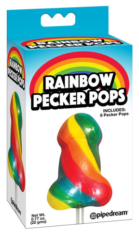 Pipedream Rainbow Penis Shaped Pecker Pops - Sex Games, Coupons and Tricks
