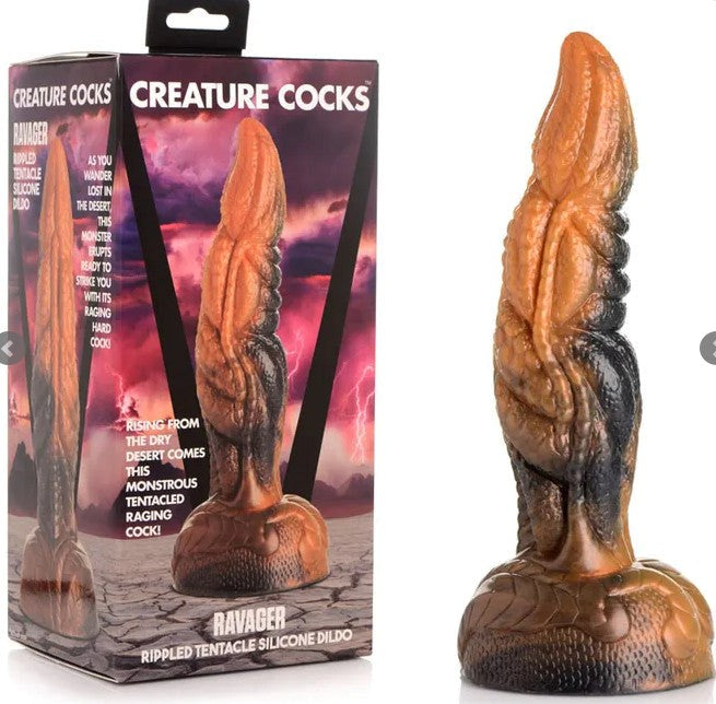 Ravager Rippled Tentacle Silicone Dildo Non-Realistic Dildos