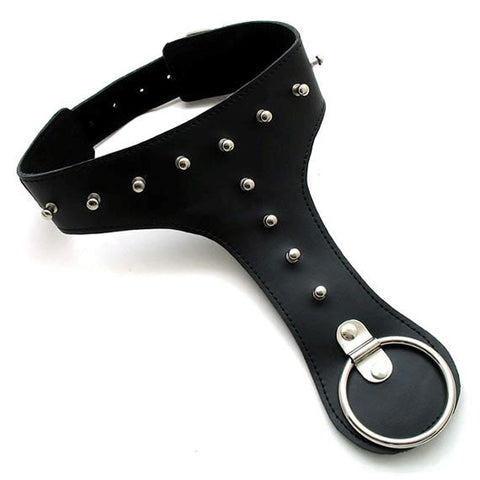RavishMe Bondage Collar Spiked - Collars and Leads