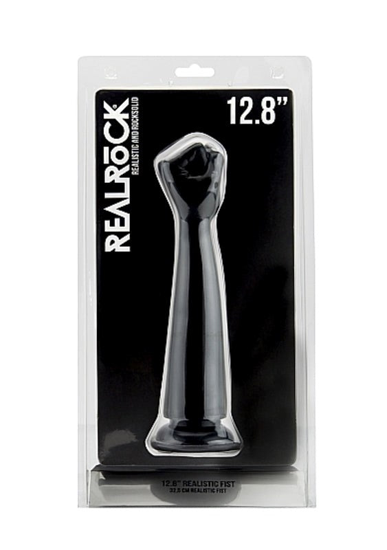 RealRock 12.8 inch Realistic Fist Black Realistic Dildos