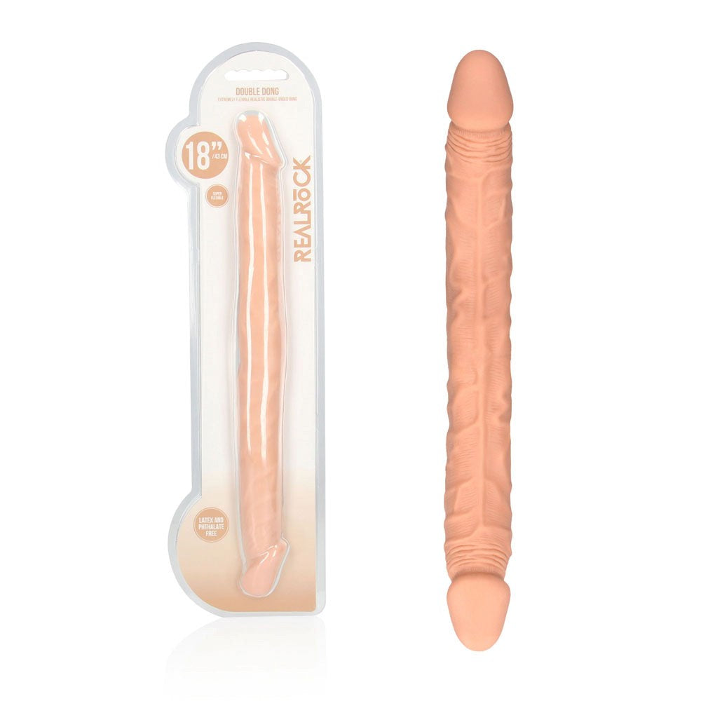 REALROCK 46cm Realistic Double Dildo Realistic Dildos