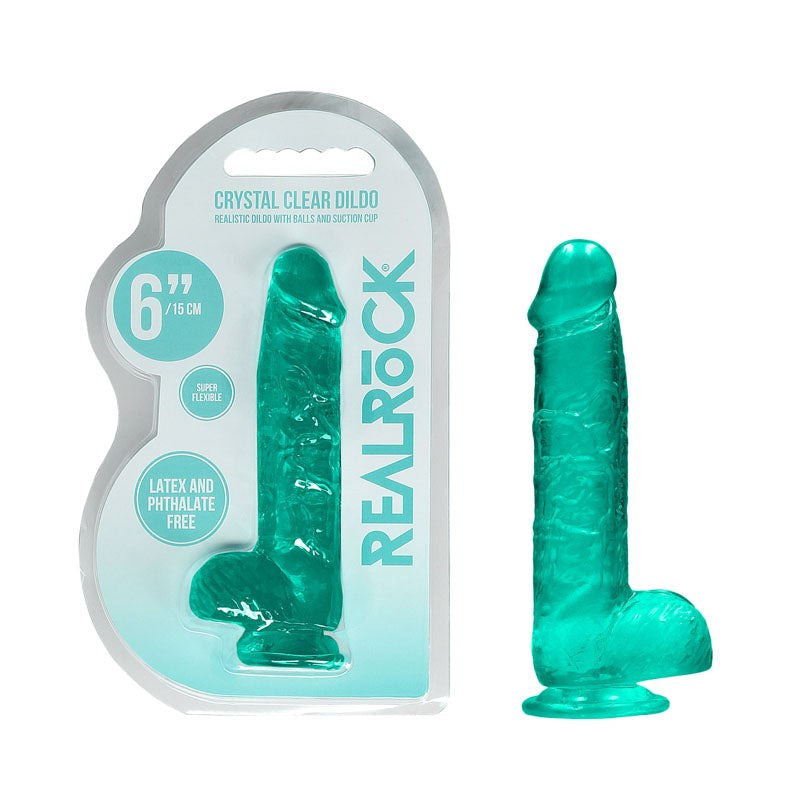 REALROCK 6 Inch Realistic Dildo With Balls Realistic Dildos