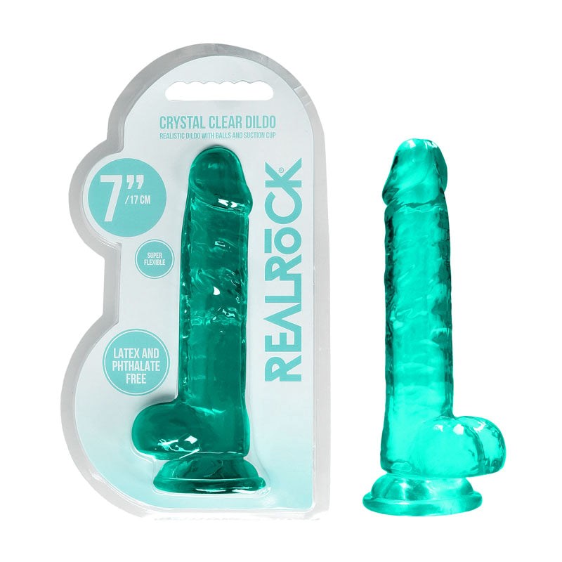 REALROCK 7 Inch Realistic Dildo With Balls Realistic Dildos