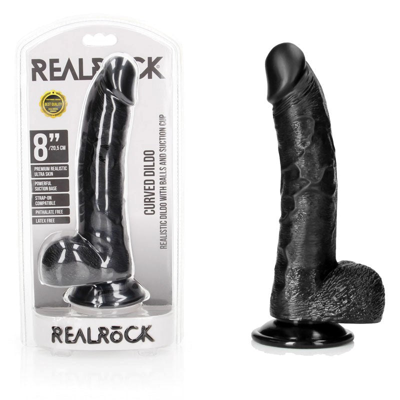 REALROCK Curved Dildo + Balls 20.5 cm Realistic Dildos