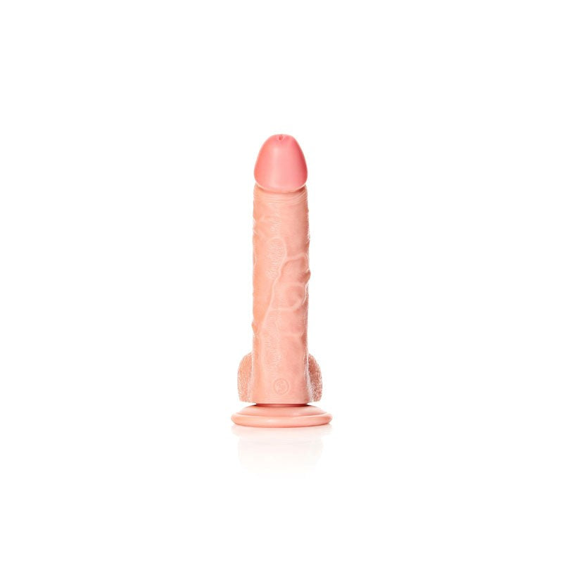 REALROCK Realistic Regular Curved Dong with Balls - 20.5 cm Realistic Dildos