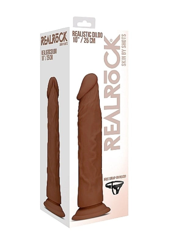 Realrock Skin Dildo Brown Realistic Dildos