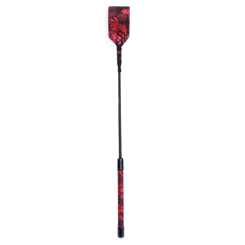 Red and Black Embossed Riding Crop Whips And Crops