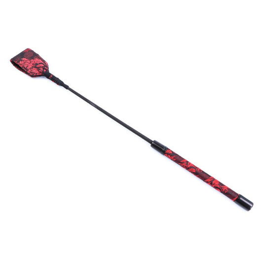 Red and Black Embossed Riding Crop Whips And Crops