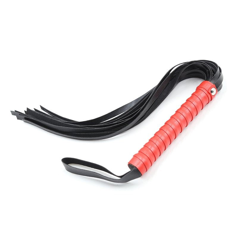 Red and Black Flogger Whips And Crops