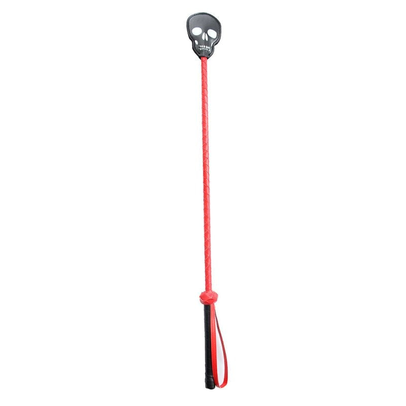 Red and Black Skull Crop Whips And Crops