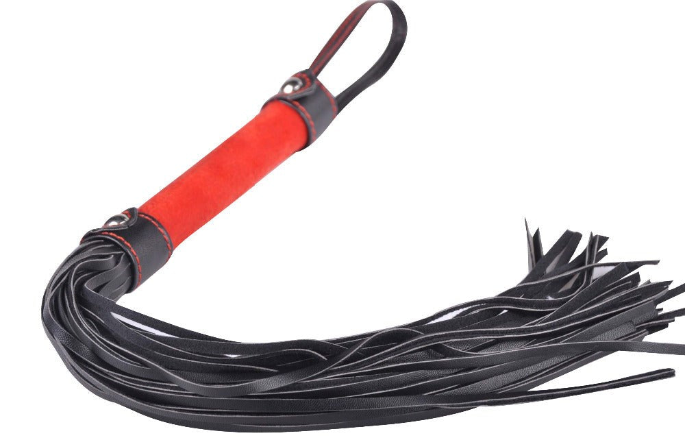 RednBlack Bondage Flogger with Soft Handle Whips And Crops