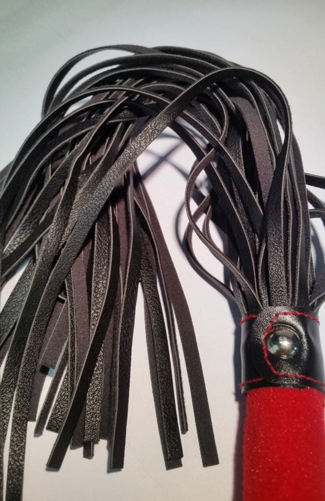 RednBlack Bondage Flogger with Soft Handle Whips And Crops