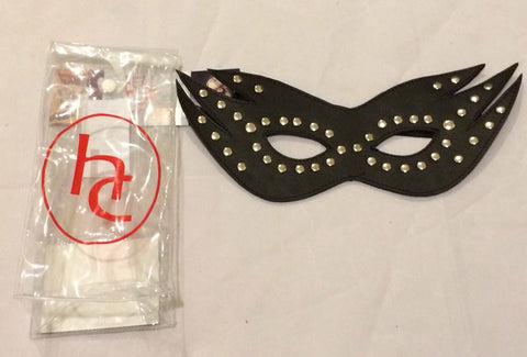 Risque Boutique Feline Mask with Studs Heavy - Fancy Dress Ups