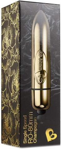 RO-80 Single Speed Champagne Gold - Bullet Vibrators
