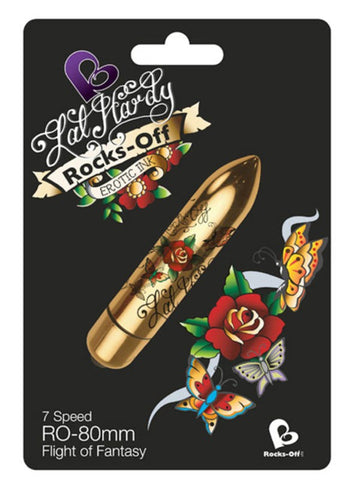 Rocks Off Erotic Ink 80mm 7 Speed Flight of Fantasy Vibrator - Waterproof Vibrators