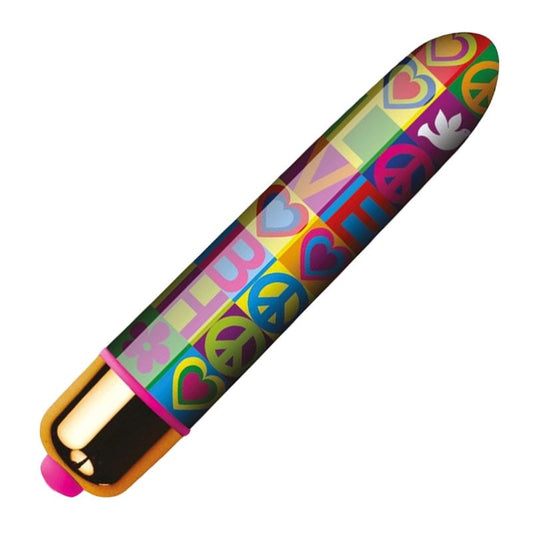 Rocks Off Summer of Love Be My Bo-Ho 90mm Vibrating Bullet - Waterproof Vibrators