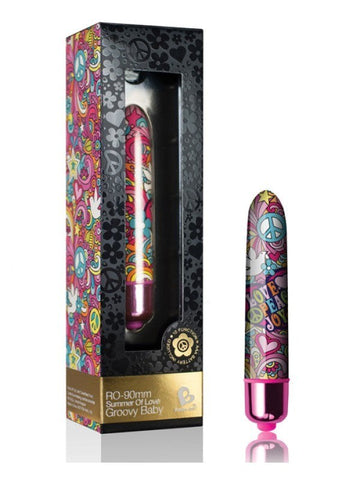 Rocks Off Summer of Love Groovy Baby 90mm Vibrating Bullet - Bullet Vibrators