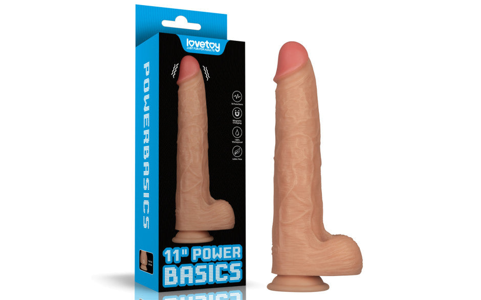 Lovetoy USB Power Basics Vibrating Realistic Cock Realistic Dildos