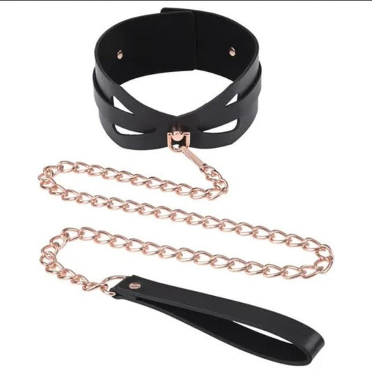 Elegant Rebellion - Brat Collar & Leash Set by Sex & Mischief - Collars and Leads