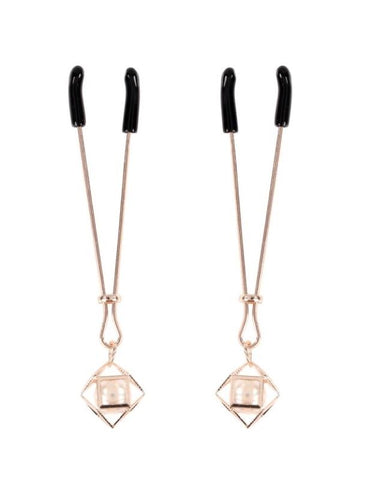 Sophisticated S&M Brat Pearl Nipple Clamps - Customizable Pleasure - Nipple and Clit Clamps