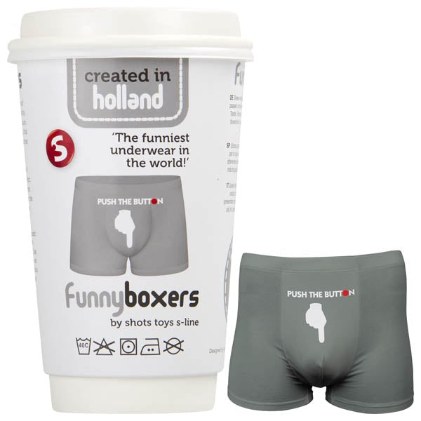 S-Line Funny Boxers Push The Button Jocks and G-Strings