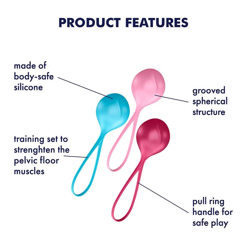 Satisfyer Strengthening Balls Love Eggs and Kegel Exercisers