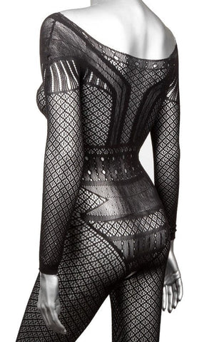 Scandal Full Length Lace Body Suit - Hosiery