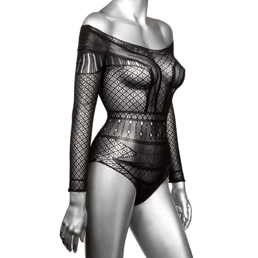 Scandal Plus Size Off the Shoulder Body Suit - Hosiery