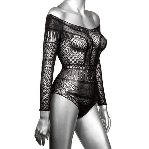 Scandal Plus Size Off the Shoulder Body Suit - Hosiery