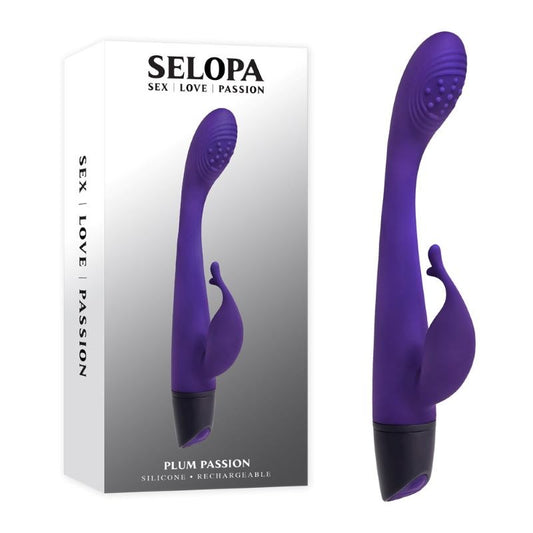Selopa PLUM PASSION - Waterproof, Rechargeable Delight - Rabbit Vibrators