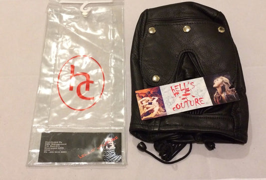 Serious Bondage Hood with Mouth Zipper Leather - Bondage Hoods