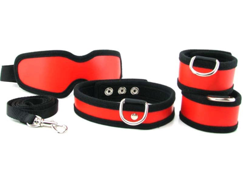 Sex & Mischief 5 Piece Red Restraint Kit Bondage Kits