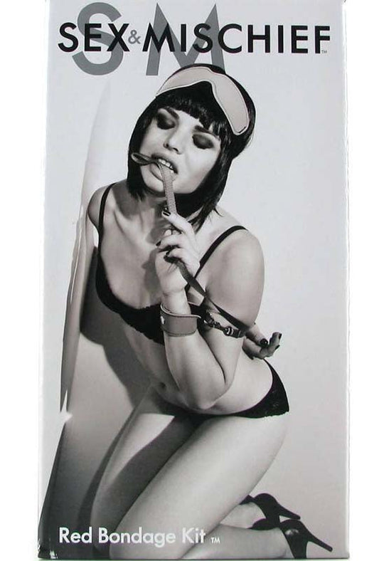 Sex & Mischief Red Bondage Kit - Bondage Kits