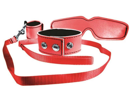 Sex & Mischief Red Bondage Kit - Bondage Kits