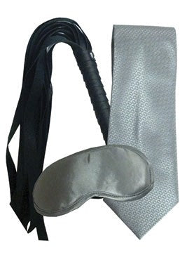 Sex & Mischief The Grey Collection Tie Me Up Kit Cuffs and Restraints