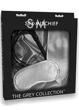 Sex & Mischief The Grey Collection Tie Me Up Kit - Cuffs and Restraints