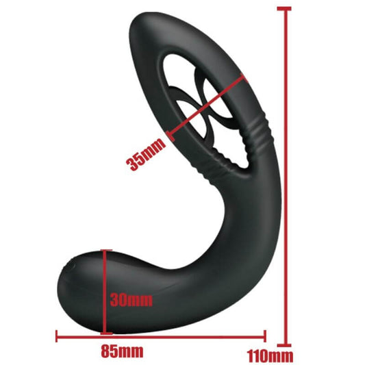 Baile Rechargeable and Vibrating Silicone Butt Plug - Butt Plugs