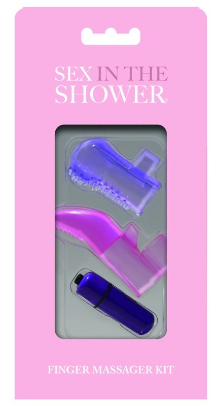 Sex in the Shower Finger Massager Kit Finger and Tongue Vibrators