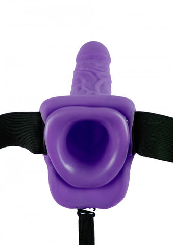 Fetish Fantasy Series 7 Inch Hollow Strap-On Dong with Balls - Rabbit Vibrators