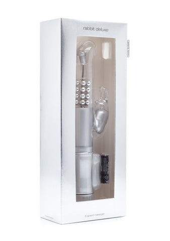 Shots Toys Rabbit Deluxe Silver - Rabbit Vibrators
