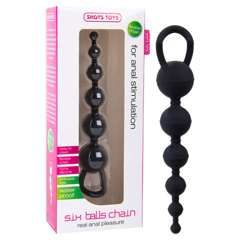 Shots Toys Six Balls Chain - Anal Beads and Balls