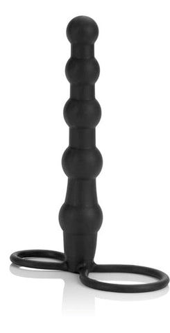 Silicone Beaded Double Rider Anal Beads - Strap On Sextoys